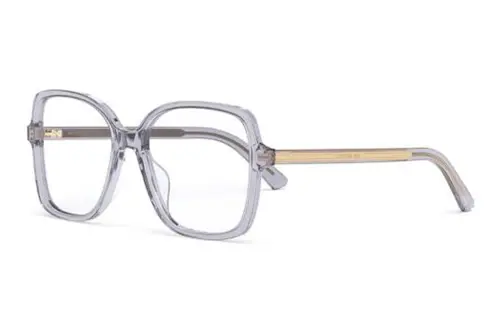 DIOR Acetate Irregular Shape Eyeglass Frames Unisex Purple
