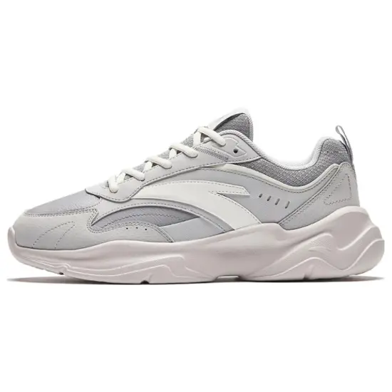 ANTA Chaobai Gz Casual Shoes Men Low-Top Beige Gray