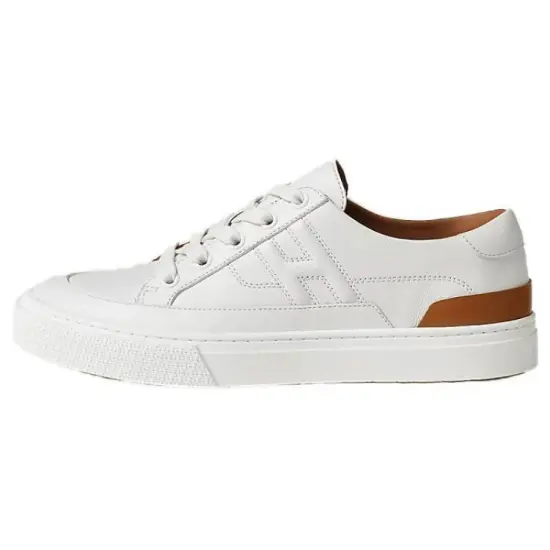 HERMES Skateboard Shoes Women's Low-Top White Brown