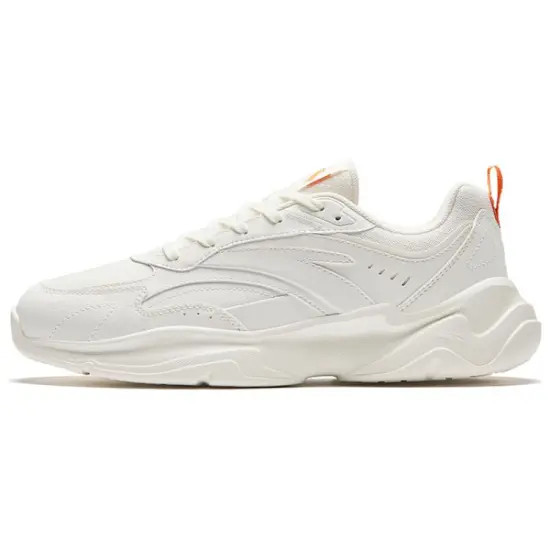 ANTA Chaobai Gz Casual Shoes Women's Low-Top White Orange