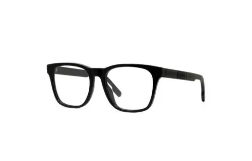 KENZO Acetate Irregular Shape Eyeglass Frames Unisex Black