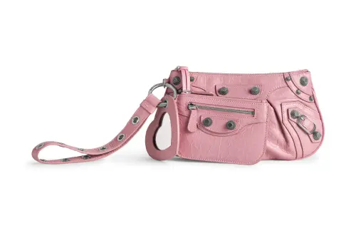 Balenciaga Le Cagole Sheepskin Storage Bag Women's Pink