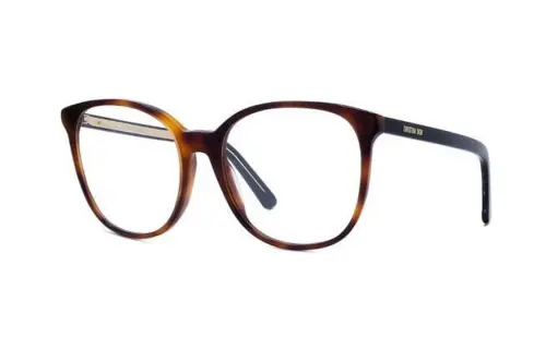 DIOR Acetate Irregular Shape Eyeglass Frames Unisex Tortoiseshell