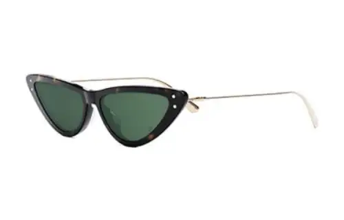 DIOR Acetate Irregular Shape Sunglasses Unisex Tortoiseshell