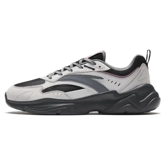 ANTA Chaobai Gz Casual Shoes Women's Low-Top Gray Black