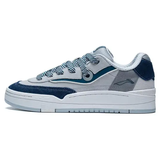 LINING GOS 2000 Skateboard Shoes Men Low-Top Gray