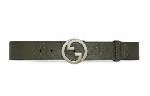 GUCCI All-Over Gg Motif Buckle Belt