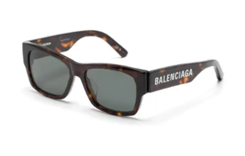【Previous Season】square-frame logo-print sunglasses