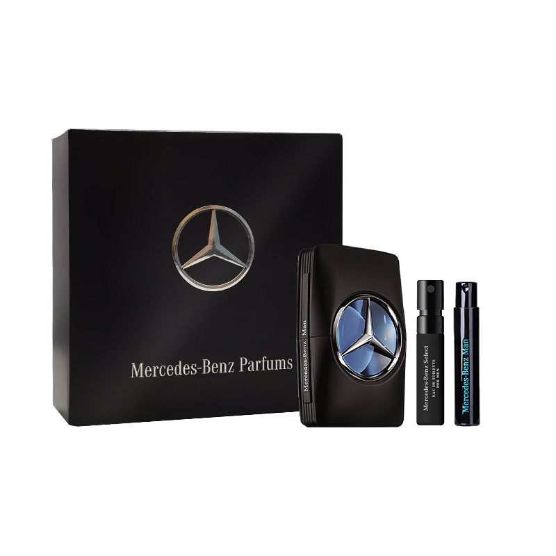 Mercedes Benz, perfume, wooden fresh gift box, 30 ml, 50 ml, 1 ml