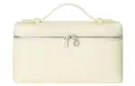 Loro Piana ExtraPocket Leather Makeup Bag Small Square Bag Handbag, Shoulder Bag Regular Women's Butter