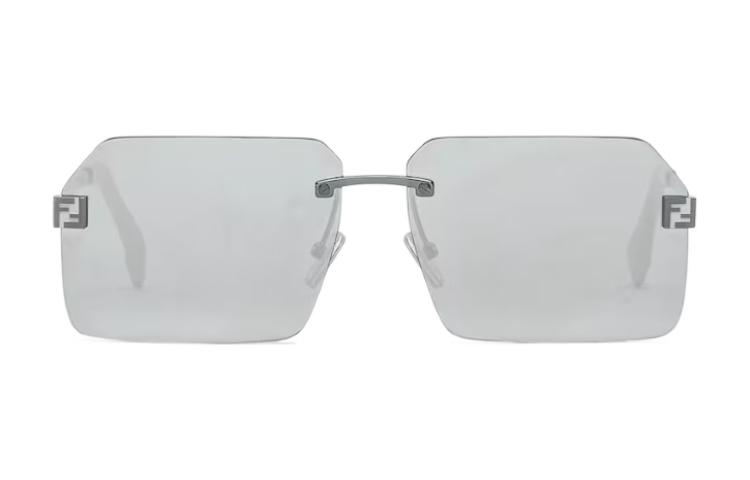 Мужские очки Fendi FOL524-V1T-F1M0M (серебристые) — фото 2