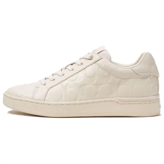 COACH Clip Skateboard Shoes Women's Low-Top White