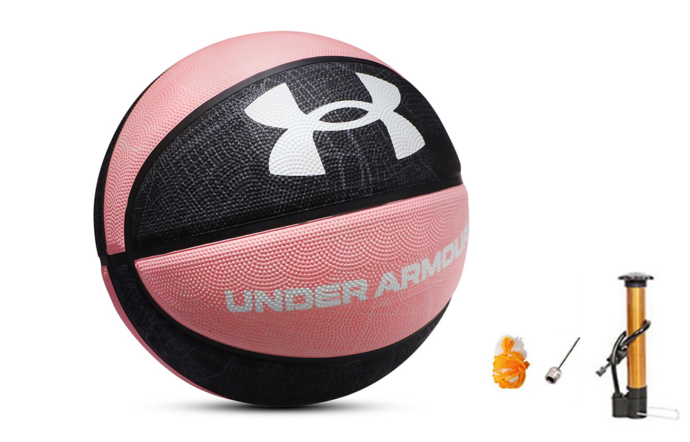Under Armour Rubber Basketball Pink Black Size 7 Training