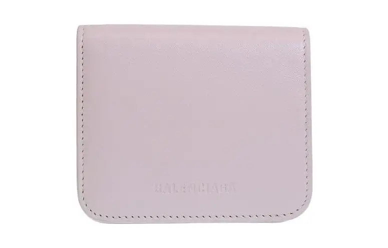 Balenciaga Leather Wallet Regular Women's Light Pink