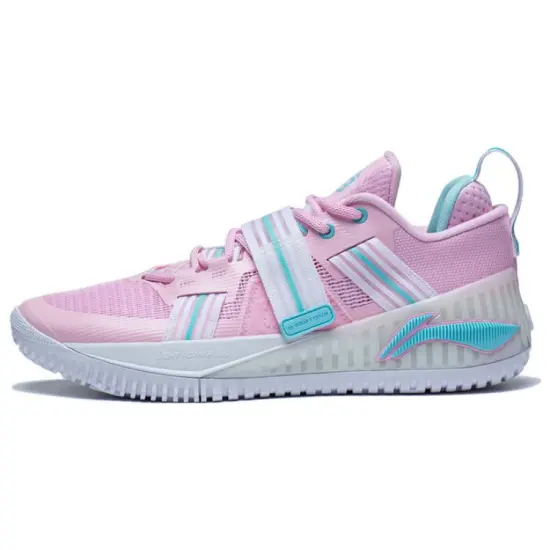 LiNing Rage Cushioning Support Low Top Basketball Shoes Men's Pale Pink Lotus