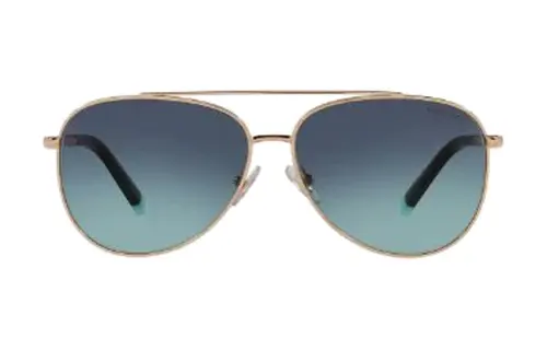 TIFFANY & CO. Metal Aviator Sunglasses Women's Gold