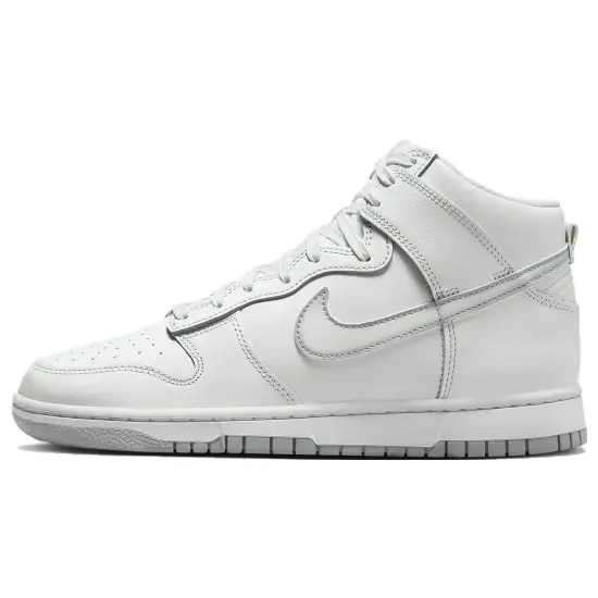 Nike Dunk High Airbrush Swoosh White Wolf Grey