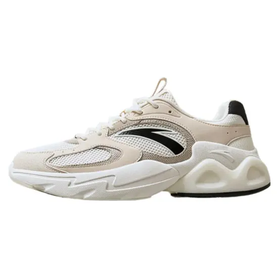 Anta Millennium 2.0 Anti Slip Wear Resistant Low Top Casual Shoes Men's White Beige Black