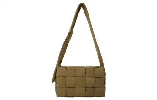 Bottega Veneta Cassette Maxi Intrecciato Mud