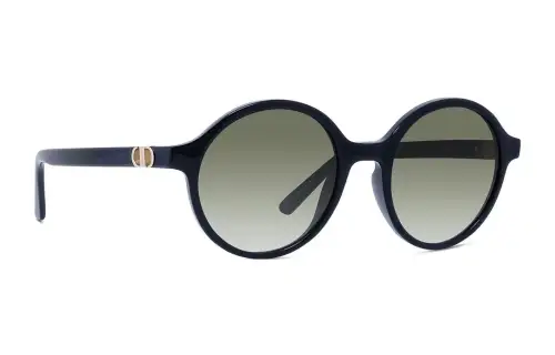 DIOR Acetate Round Sunglasses Women's Black
