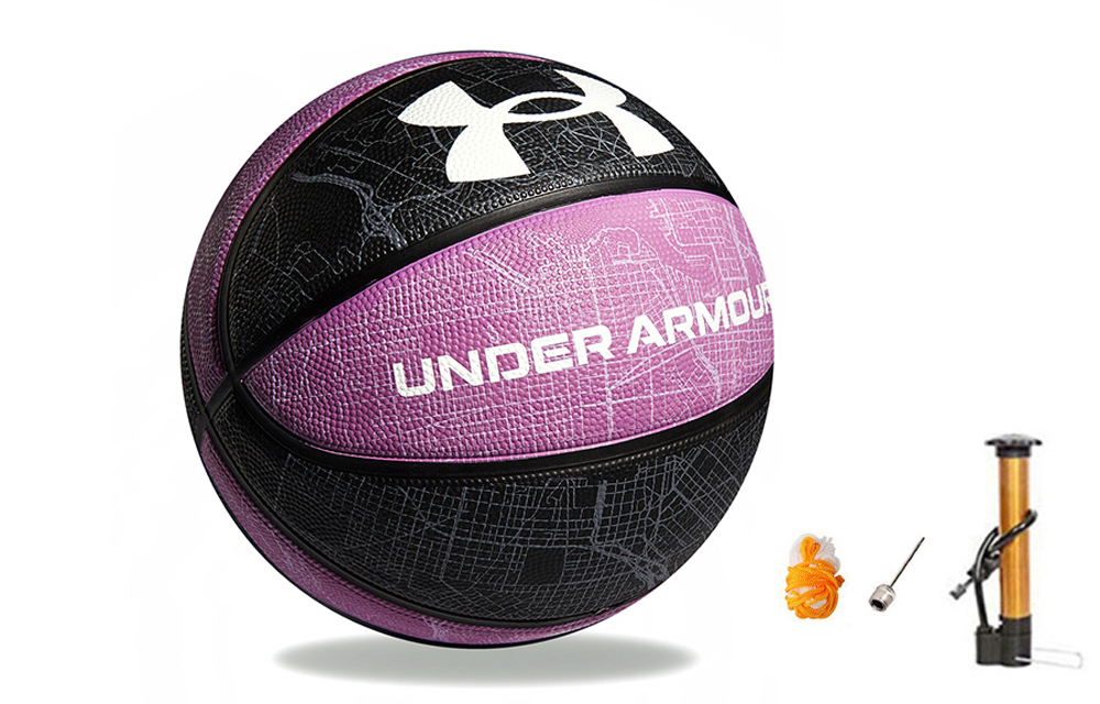Under Armour Baltimore Maps Collection Rubber Basketball Slip Resistant Abrasion Resistant Purple Black Size 7 Ball