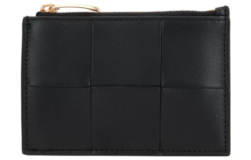 Bottega Veneta Lambskin Key Pouch Regular Women's Black