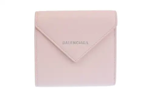 Balenciaga Leather Wallet Regular Women's Light Pink