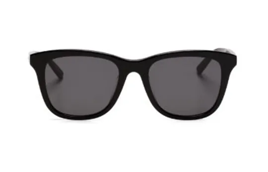 SAINT LAURENT Irregular Shape Sunglasses Men's Black