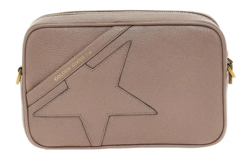 Golden Goose Goatskin Crossbody Bag, Shoulder Bag Women's Light Umber