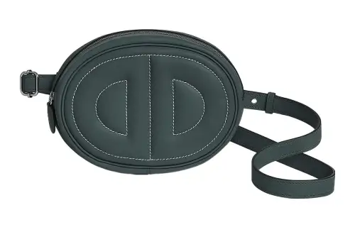 HERMES In The Loop Swift Calfskin Pig Nose Fanny Pack Women's Rousseau Green