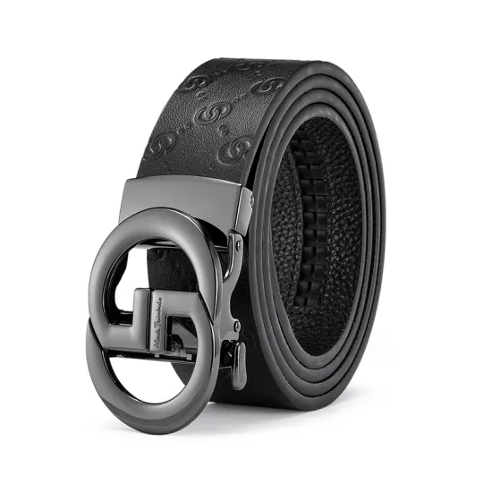 FAIRWHALE Cow Leather Belts Men's Width 3.5CM