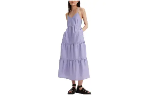 Levis Solid purple dress sleevless