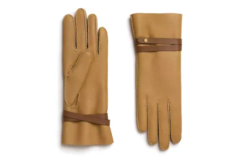 HERMES Gloves Women's Brown