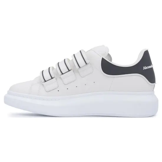 Alexander McQueen Thick Soled Leather Sneakers 'Beige Black'