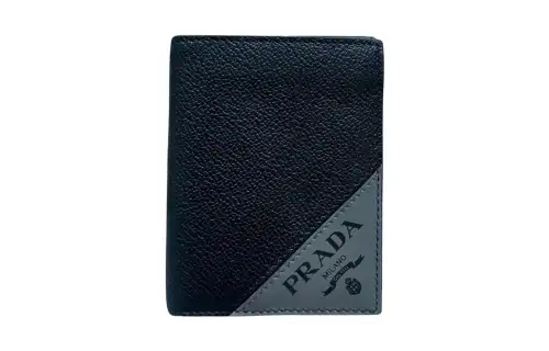 PRADA Leather Wallet Regular Women's Black
