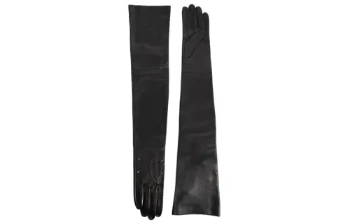 Maison Margiela Leather Gloves Women's Black
