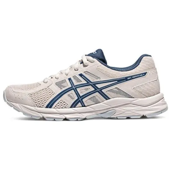 Asics Gel-Contend 4 Running Shoes Women's Low-top Beige/ Blue