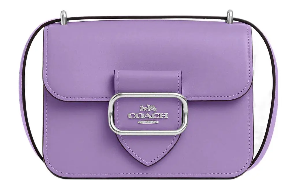 COACH Crossbody Calfskin Crossbody Bags Small Women's Purple