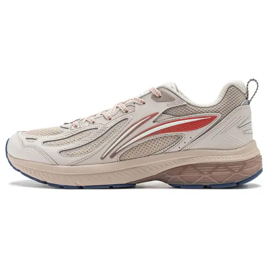 LINING Running Shoes Men Low-Top Oat Gray
