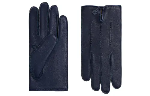 HERMES Gloves Women's Blue