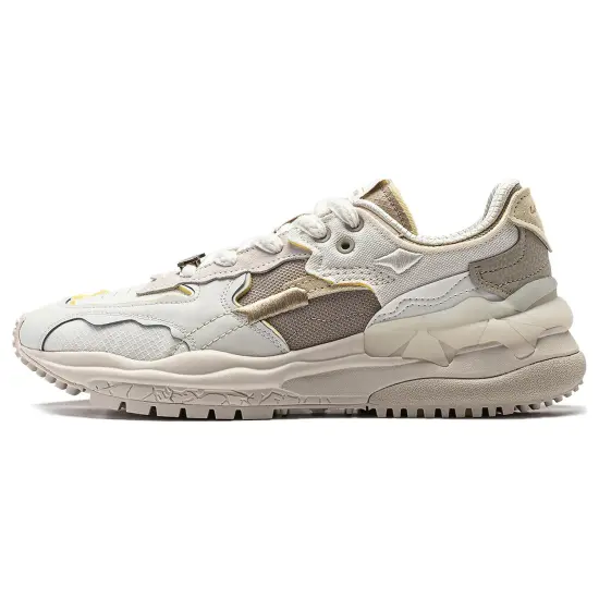 LINING Casual Shoes Men Low-Top Ecru Gray