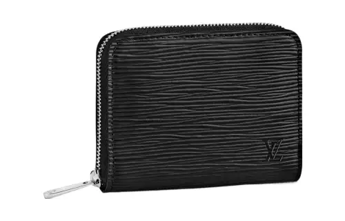 LOUIS VUITTON Zippy Coin Purse Epi Noir Black