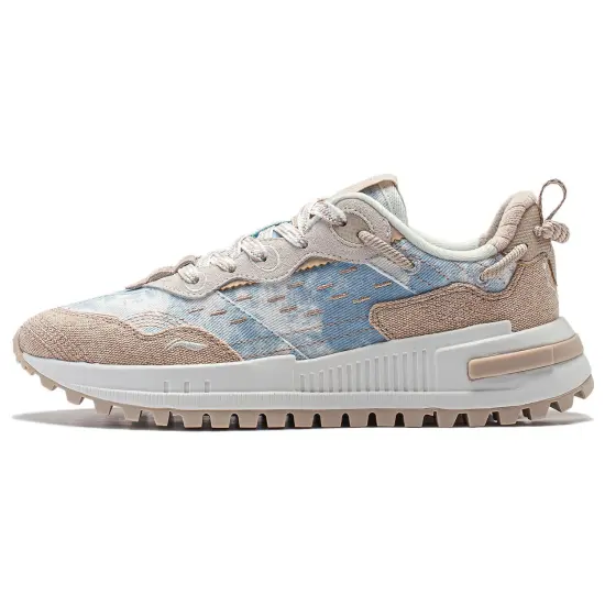 LINING Wind Rider 2.0 Casual Shoes Women's Low-Top Blue Brown