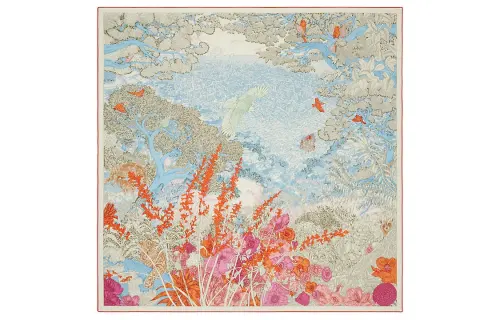 HERMES Knit Scarves Women's Multicolor