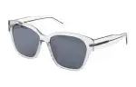 Balenciaga Plate Frame Square Sunglasses Women's Gray