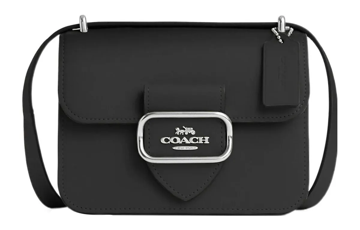 COACH Crossbody Calfskin Crossbody Bags Small Women's Black