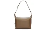 LOEWE Soft Smooth Cow Leather With Jacquard Fabric Handbag, Shoulder Bag, Crossbody Bag Medium Men's Winter Brown