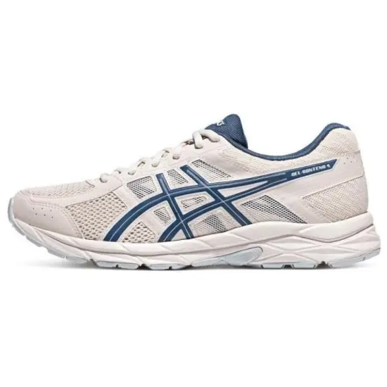 Asics Gel-Contend 4 Running Shoes Men Low-top Beige/ Blue