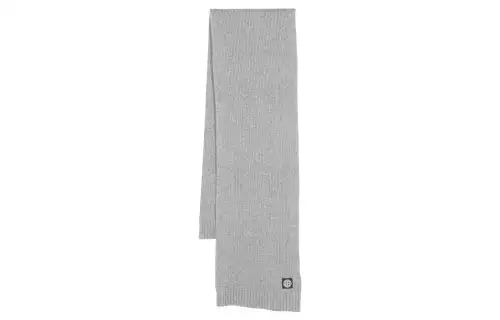 Stone Island ribbed logo-detail scarf