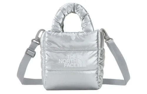 THE NORTH FACE 2L Shoulder Bag, Crossbody Bag, Handbag Outdoor Bag Nylon Silver Unisex